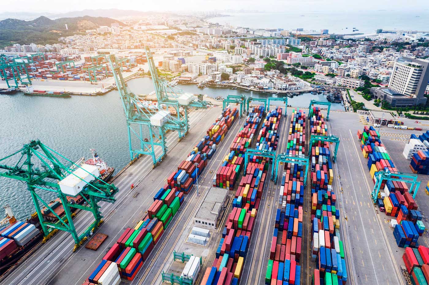 china supply chain shipping containers port industry