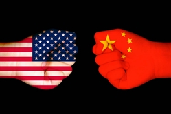China US trade ware fists