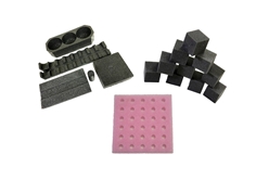 Foams, Polyethylene, Polystyrene, Polyurethane, Polypropylene, Molded Foam, and Anti Static Foam for Military & Commercial Packaging