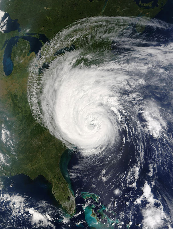 hurricane striking the united states requiring disaster preparation
